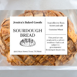 Rótulo Para Comida Baked Good Cottage Bakery Product Label SD01_1rt