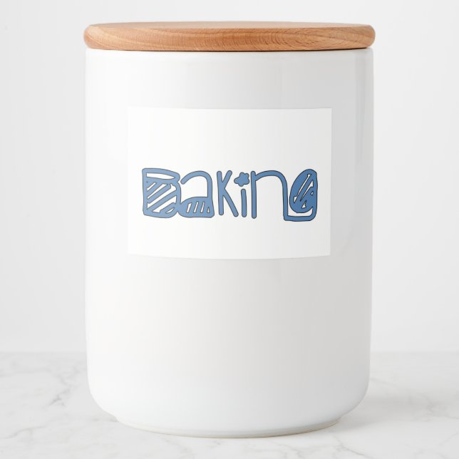 Rótulo Para Comida Baking (Frente)