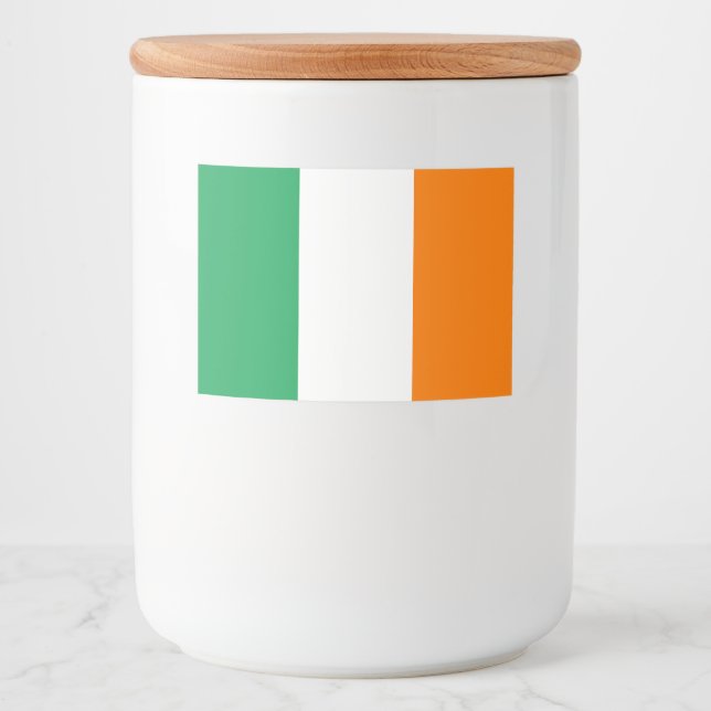Rótulo Para Comida Bandeira da Irlanda (Frente)