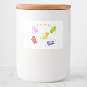 Rótulo Para Comida Bebês geleia bonitos doces doces desenhos animado