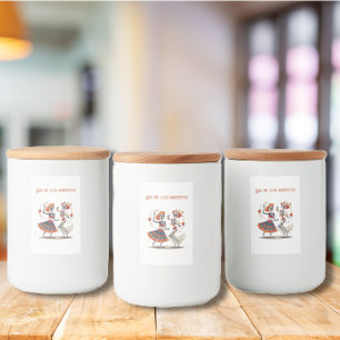 Rótulo Para Comida Bela dança Espírito, personalizada