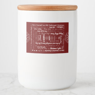 Rótulo Para Comida Belo Natal Deseja a família