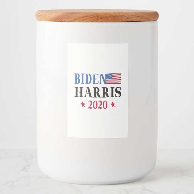 Rótulo Para Comida Biden Harris 2020 (Frente)