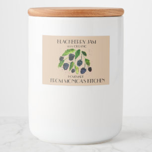 Rótulo Para Comida Blackberry Jam Blackberry Amoras aquáticas