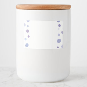 Rótulo Para Comida bolinhas pintadas à mão