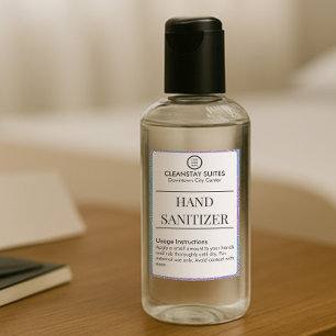Rótulo Para Comida Brandable Hospitality Guest Hand Sanitizer