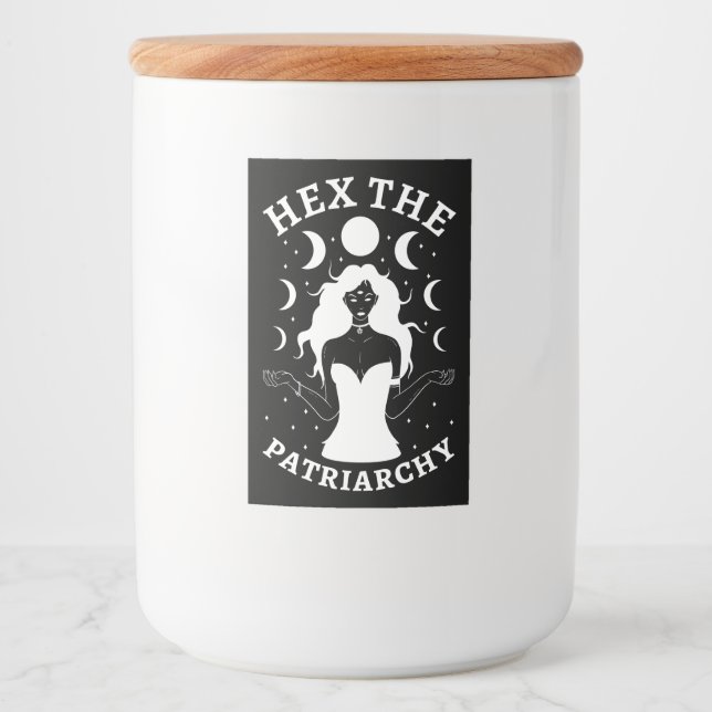 Rótulo Para Comida Bruxa Feminista - Hex O Patriarcado II (Frente)