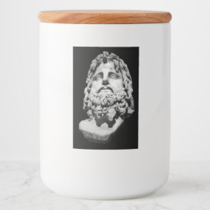 Rótulo Para Comida Busto Greco Romano
