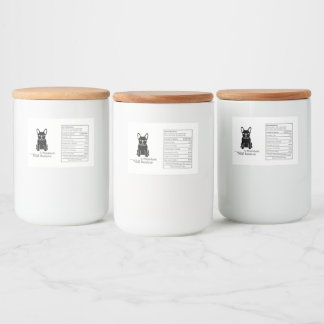 Rótulo Para Comida Caixa de Tratamento Personalizada para Frenchie -