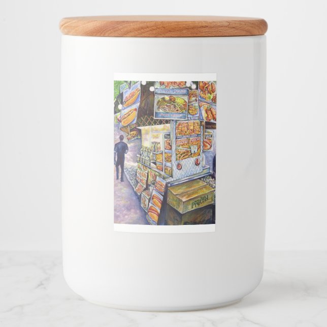 Rótulo Para Comida Carga de trabalho artística extraordinária (Frente)