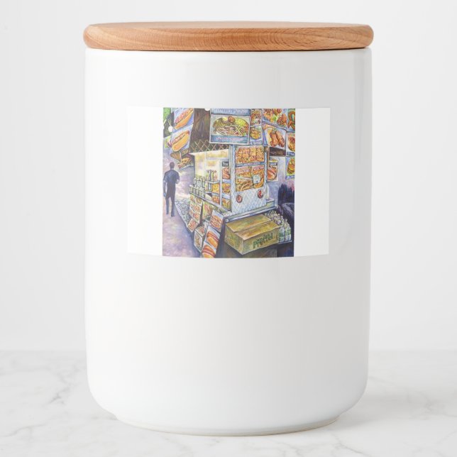 Rótulo Para Comida Carga de trabalho artística extraordinária (Frente)