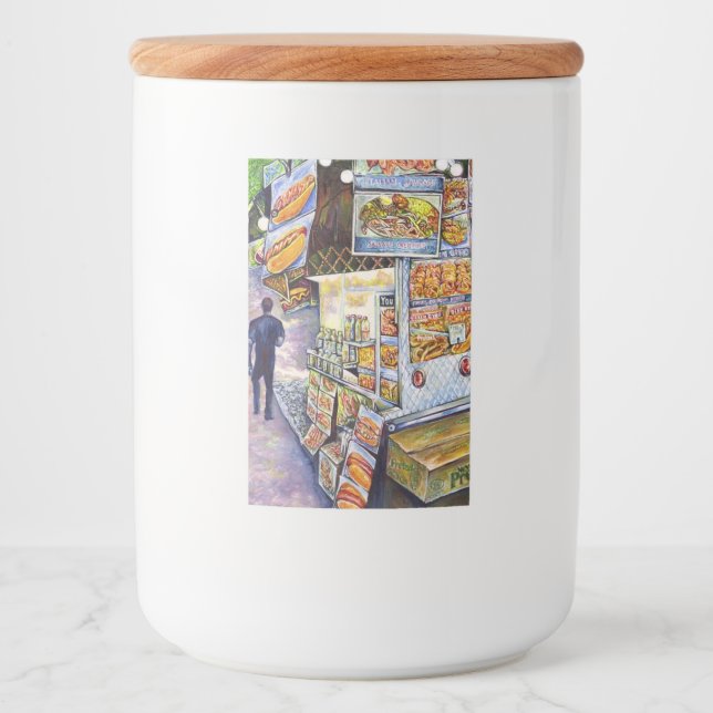 Rótulo Para Comida Carga de trabalho artística extraordinária (Frente)