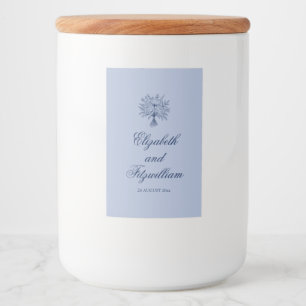 Rótulo Para Comida Casamento de Buquê Bridal Escrito Minimalista