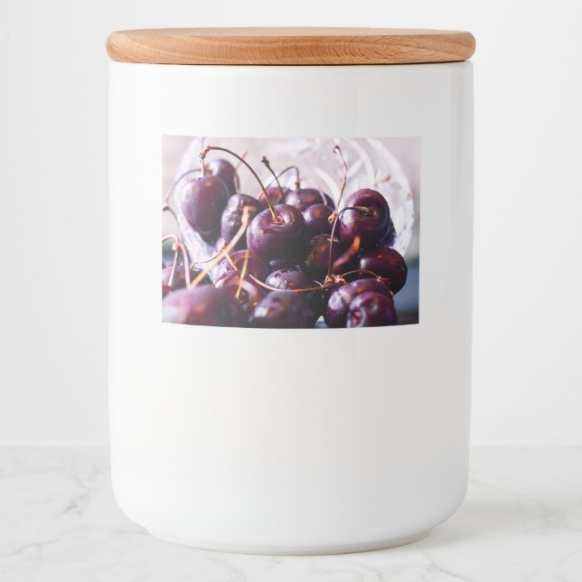 Rótulo Para Comida Cerejas (Frente)