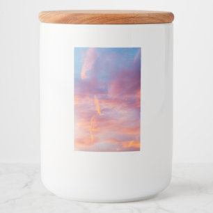 Rótulo Para Comida céu limpo