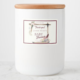 Rótulo Para Comida Chá de fraldas de Sudoeste Bonito