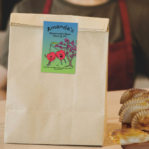 Rótulo Para Comida Cherry Pals Encantado Cartoon Jam Pie e mais