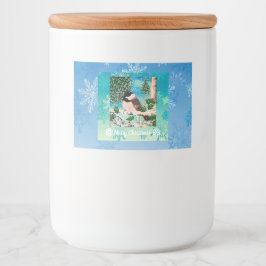 Rótulo Para Comida Chickadee Chatter Natal