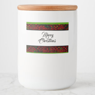 Rótulo Para Comida Chritmas Faux Foil Design 2