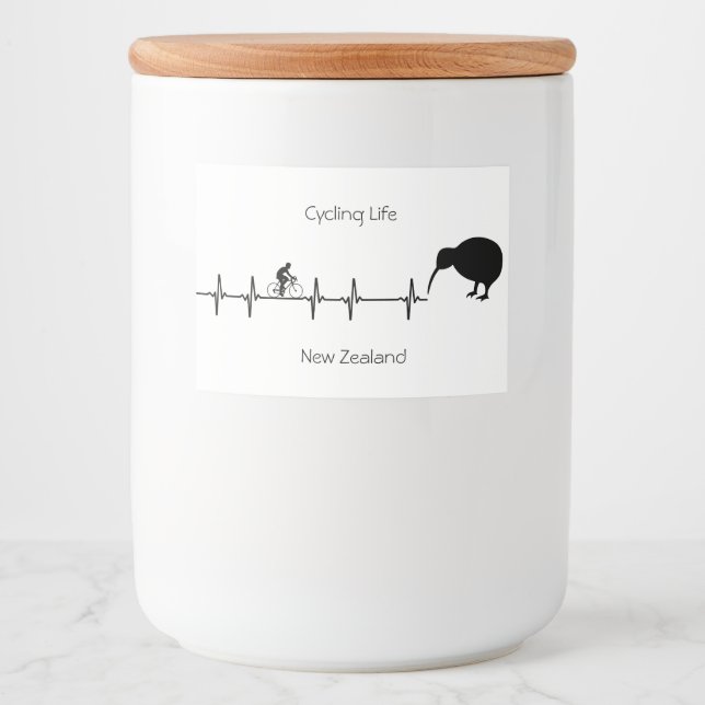 Rótulo Para Comida Ciclismo, personalizável na Nova Zelândia (Frente)