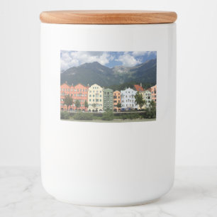 Rótulo Para Comida Cidade de Innsbruck, Áustria, no Tirol