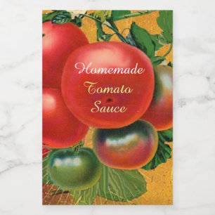 RÓTULO PARA COMIDA CONSERVAS DA COZINHA DOS TOMATES, CANNINGS, MOLHO