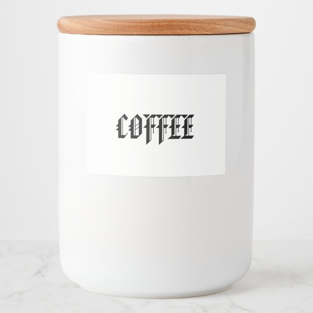RÓTULO PARA COMIDA COOFFEE JAR (Frente)