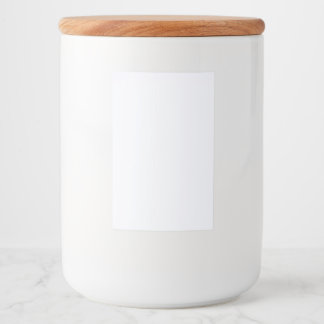 Rótulo Para Comida Cor Sólida Branco Fantasma