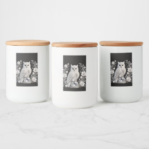 Rótulo Para Comida Coruja Pérola Cristal Branco