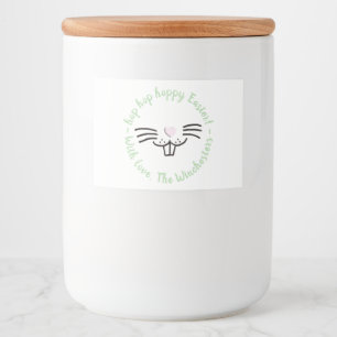 Rótulo Para Comida Costume de desenho animado engraçado de bunny fofo