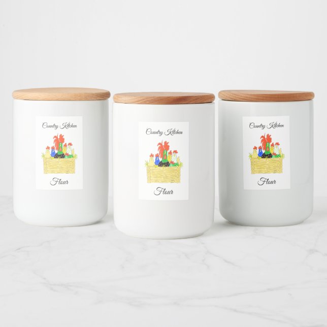 Rótulo Para Comida Country Chicken Clan (Garrafas)