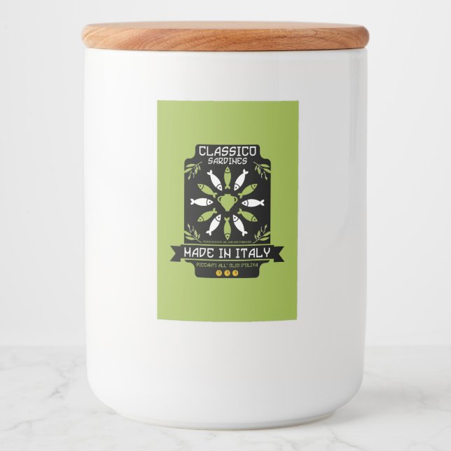 Rótulo Para Comida Cozinha italiana (Frente)