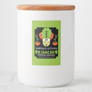 Rótulo Para Comida Cozinha Kimchi Comida Caseira