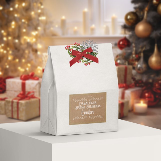 Rótulo Para Comida Crackers Homemade - Castanho Estético (Criador carregado)