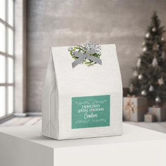 Rótulo Para Comida Crackers Homemade - Verde Estético