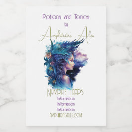 Rótulo Para Comida Crie A Sua Própria Anfiitite Mítica Ninfoma