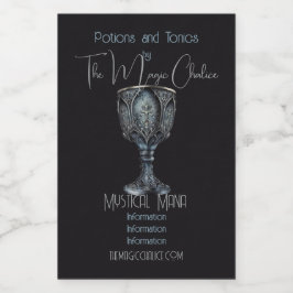 Rótulo Para Comida Crie o seu próprio cálice medieval