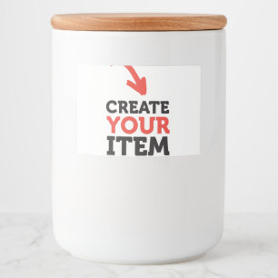 Rótulo Para Comida CRIE-O-SEU-PRÓPRIO Upload de design personalizado 