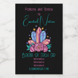 Rótulo Para Comida Crie os seus próprios cristais e Rosas