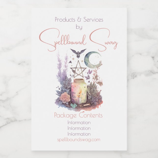 Rótulo Para Comida Crie seu próprio Altar Celestial (Rótulo Único)