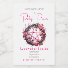 Rótulo Para Comida Crie seu próprio apóstolo de Flores do Pentágono R