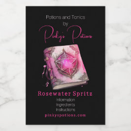 Rótulo Para Comida Crie seu próprio apóstolo do Pentágono Rosa Grimoi