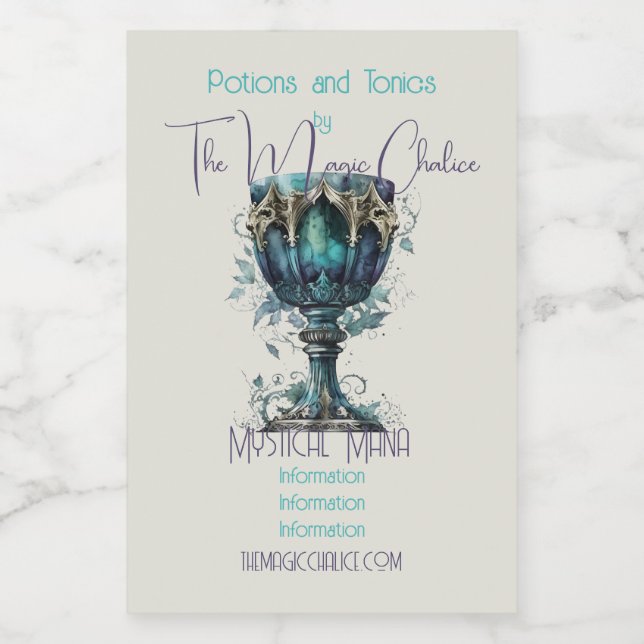 Rótulo Para Comida Crie seu próprio cálice verde (Rótulo Único)