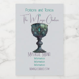 Rótulo Para Comida Crie seu próprio cálice verde