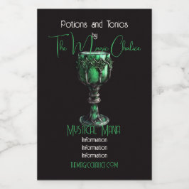 Rótulo Para Comida Crie seu próprio Chalice Verde Esmeralda