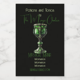 Rótulo Para Comida Crie seu próprio Chalice Verde Jade