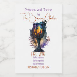 Rótulo Para Comida Crie seu próprio esguicho de fogo