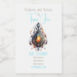 Rótulo Para Comida Crie Seu Próprio Fogo Topaz Bejeweled