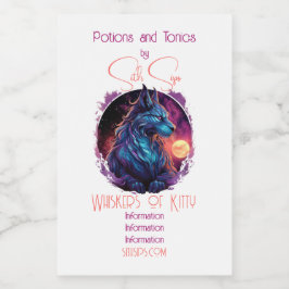 Rótulo Para Comida Crie Seu Próprio Gato Mito Selvagem