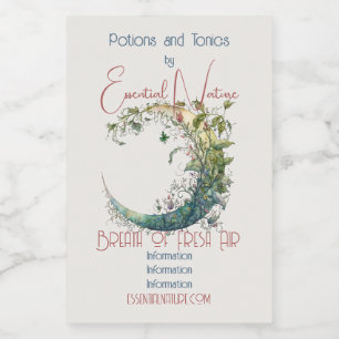Rótulo Para Comida Crie Sua Própria Lua Floral Boho